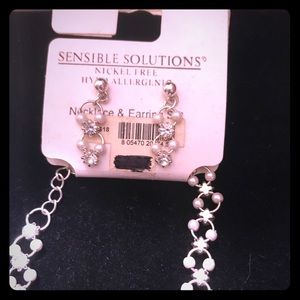 Gorgeous nickel free earring and necklace set